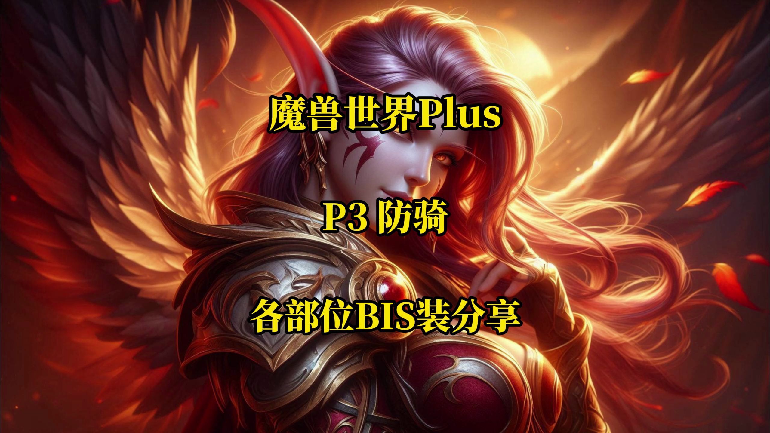 P3防骑各部位BIS装备与附魔分享 魔兽世界plus探索服哔哩哔哩bilibili魔兽世界怀旧服