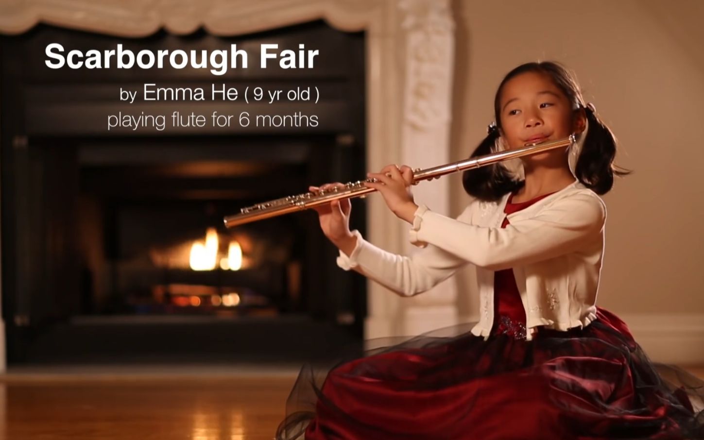 [图]【长笛】斯卡保罗集市Scarborough Fair flute by Emma He (9 yr old)