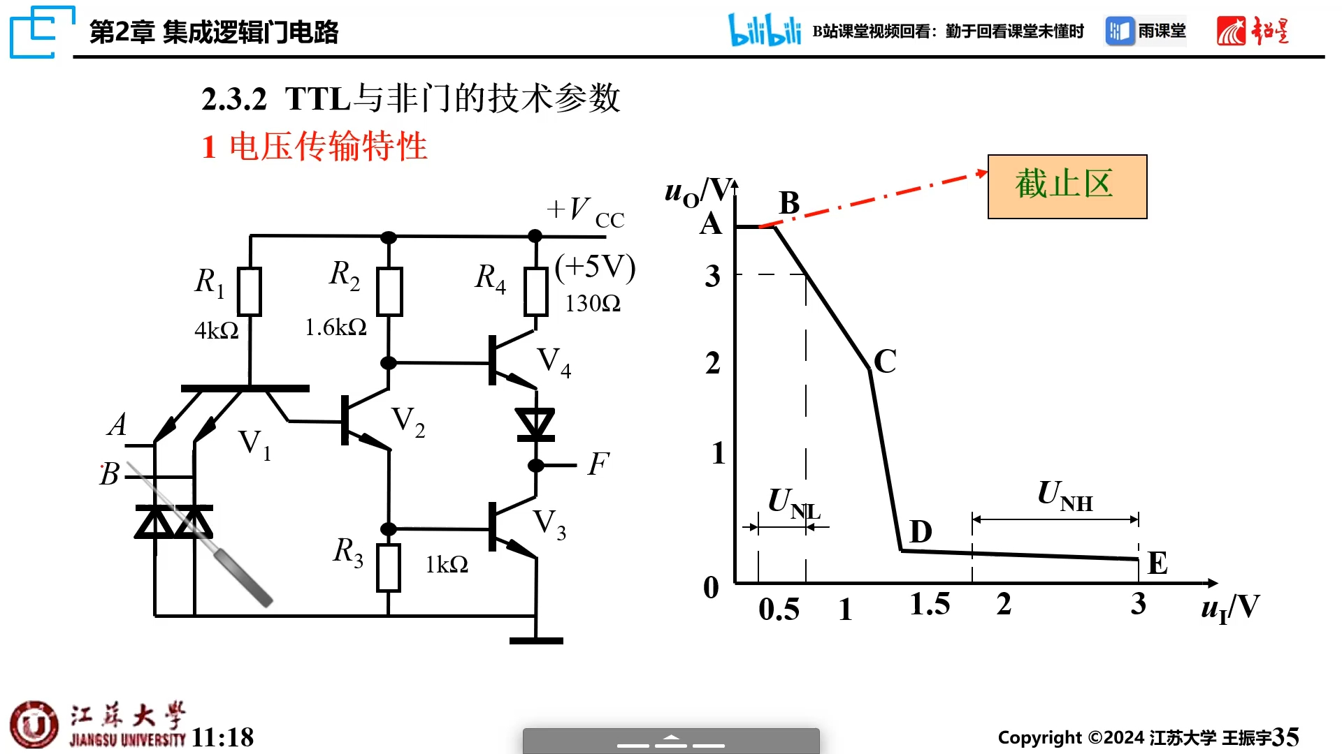 [图]2.3-2 TTL逻辑门主要参数