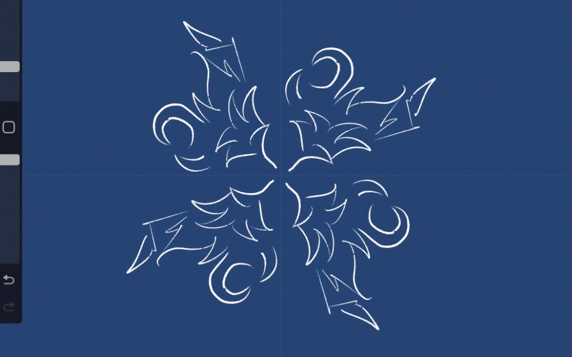 procreate手绘,美学的核心是对称.乱画