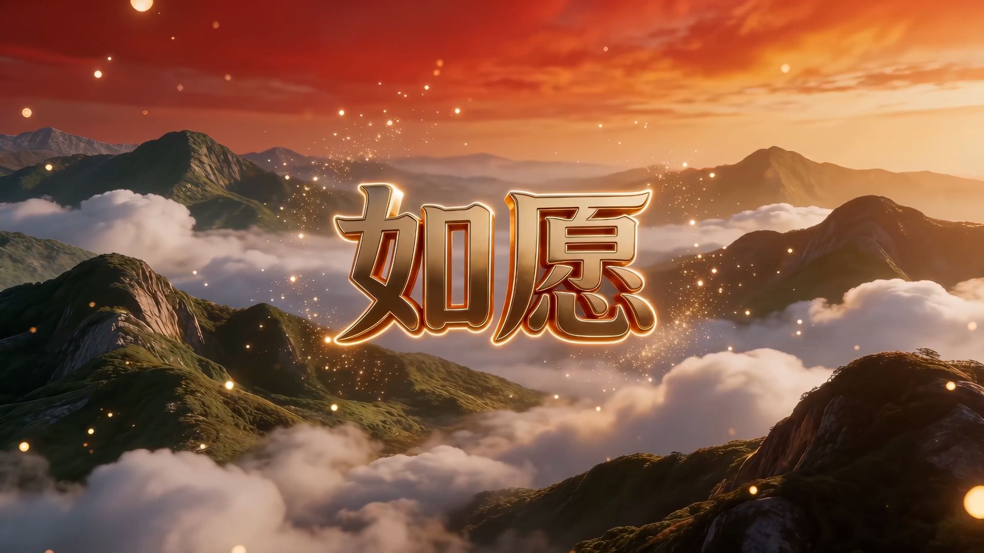 【自制】如愿 合唱舞台背景视频