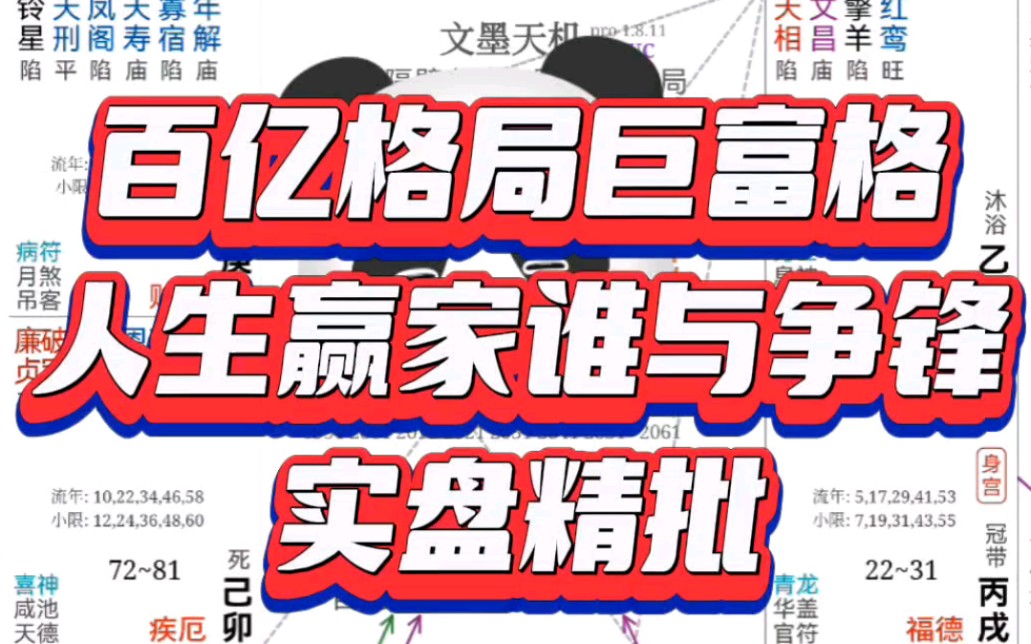 百亿格局巨富格,巨日同宫,双禄交流,禄交驰,人生赢家谁与争锋?!实盘精批精彩讲解不容错过!哔哩哔哩bilibili