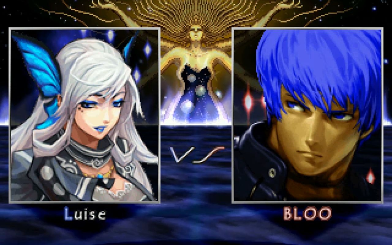 【mugen】拳皇:蓝色蝴蝶-露易斯 vs 霸气深蓝-bloo