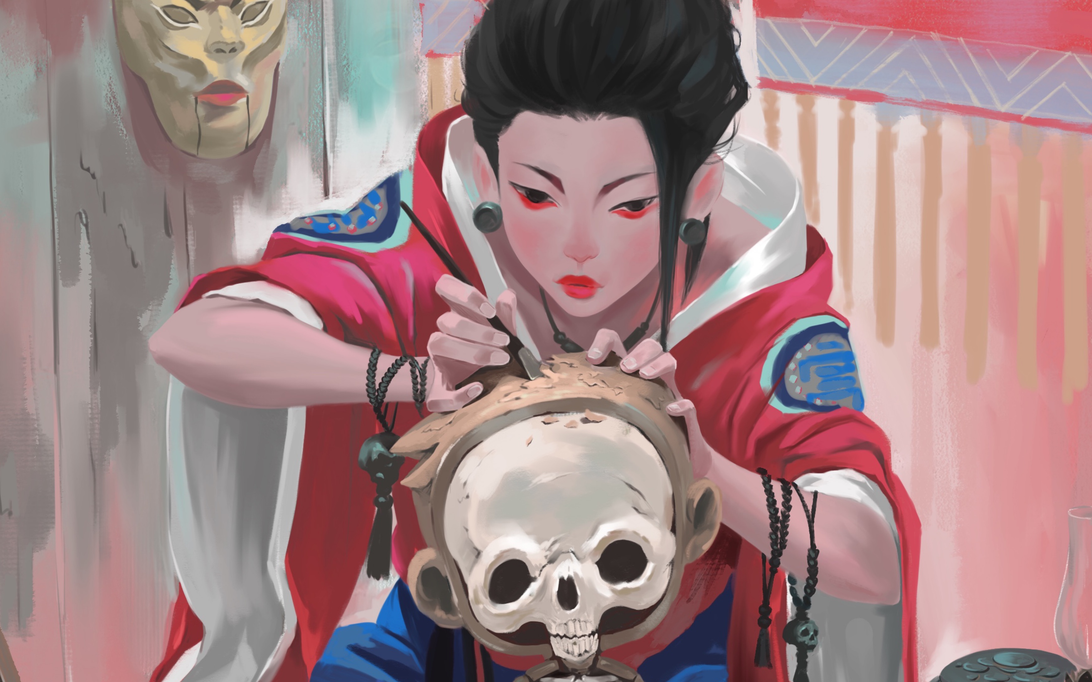 尝试用ipad临摹zeenchin的作品(°ー°〃)_哔哩哔哩_bilibili