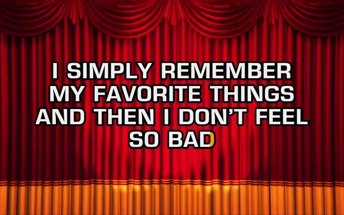 The Sound of Music - My Favorite Things (Karaoke)