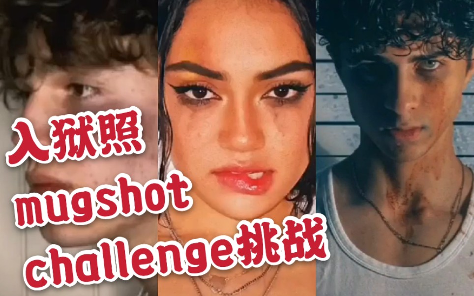 最近外网超火的Mugshot Challenge入狱照挑战哔哩哔哩bilibili