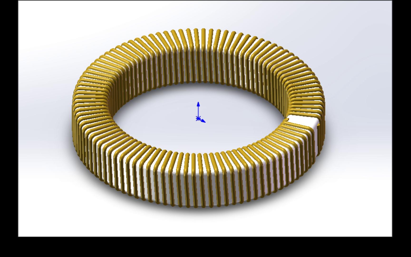 solidworks线圈建模/电磁感应线