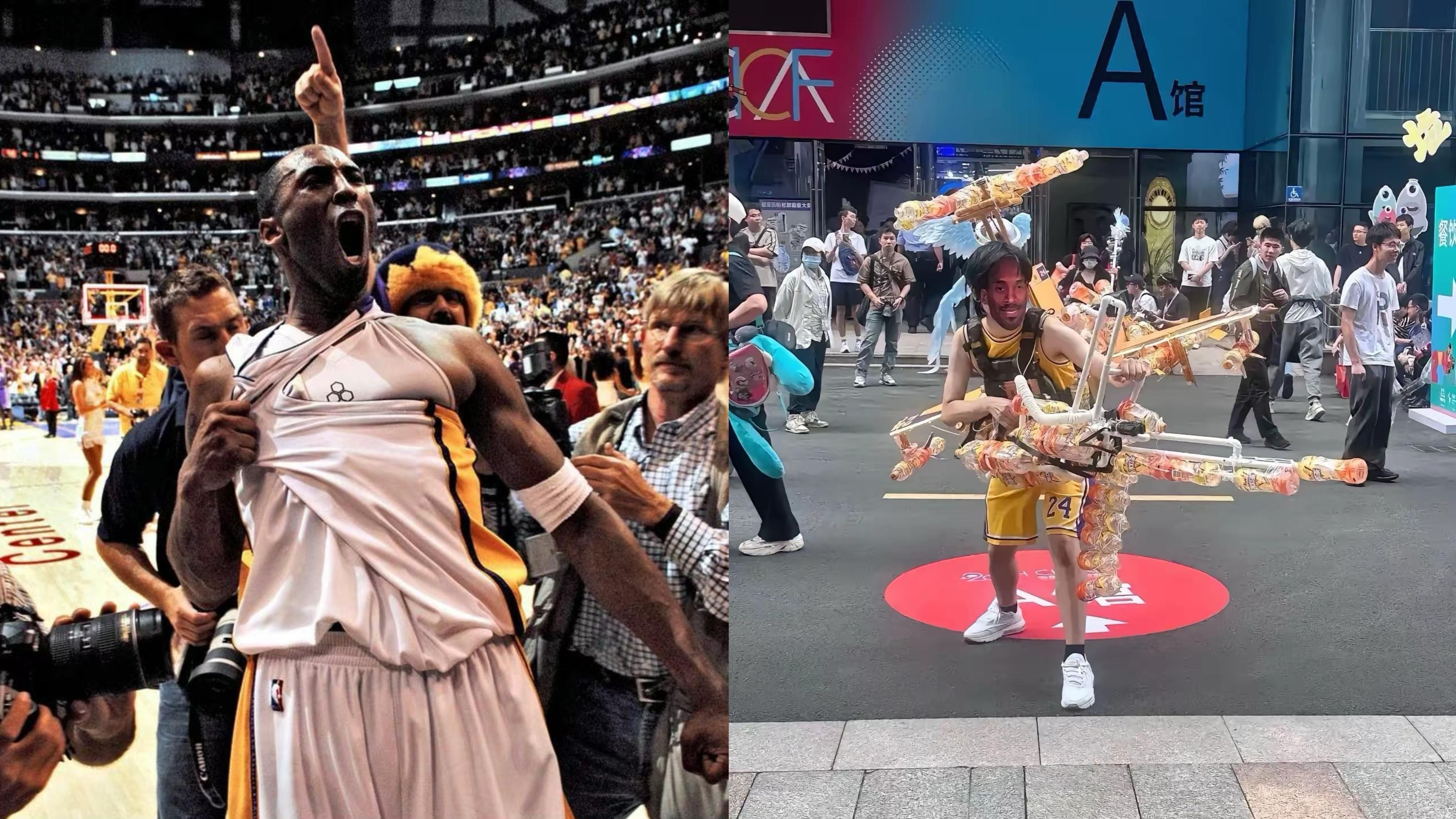 冰红茶做成飞机模仿科比坠机!玩梗不能失去基本道德底线