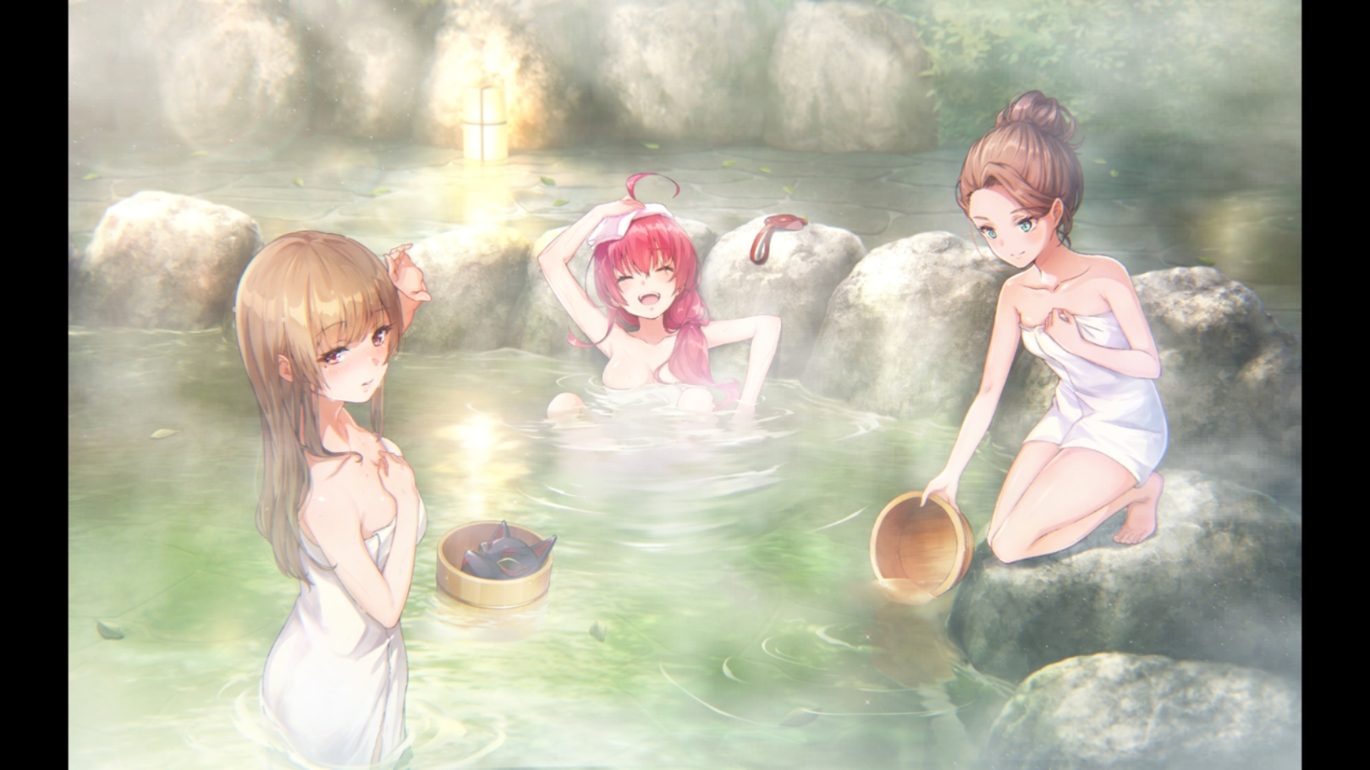 美人温泉物语 水雾朦胧万紫千红