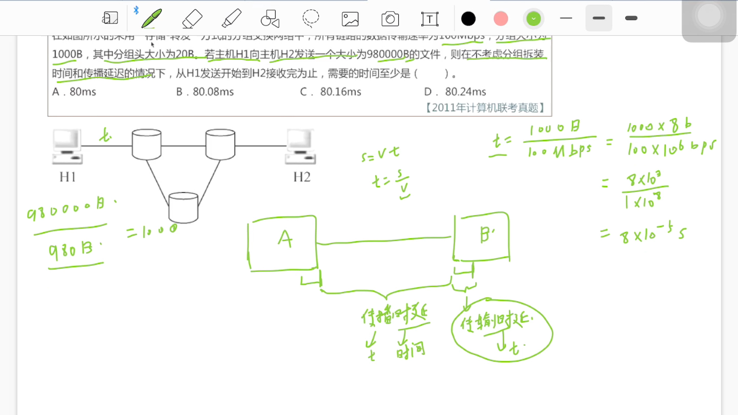 「计算机网络」存储转发分组交换计算哔哩哔哩bilibili