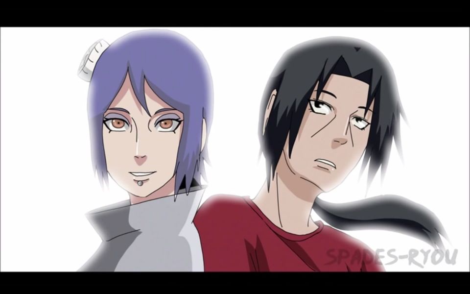 【火影忍者】鼬x小南(鼬南/朱白)konan x itachi