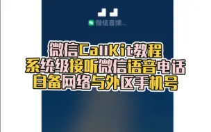 Download Video: 微信WeChat换区教程，轻松解锁CallKit与WeChatOut