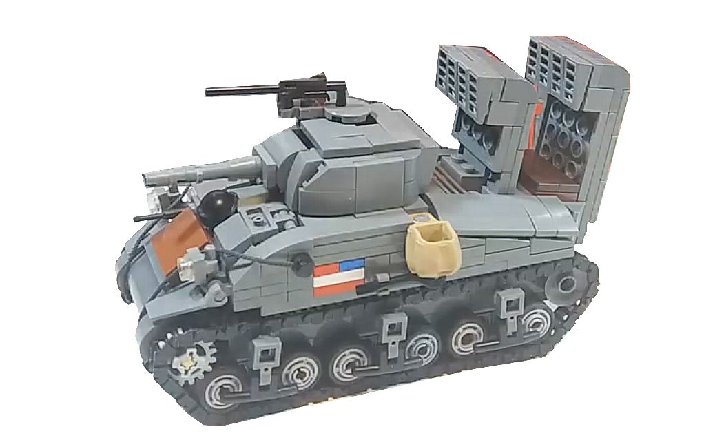 乐高moc教程二战m4重型坦克拼搭指南