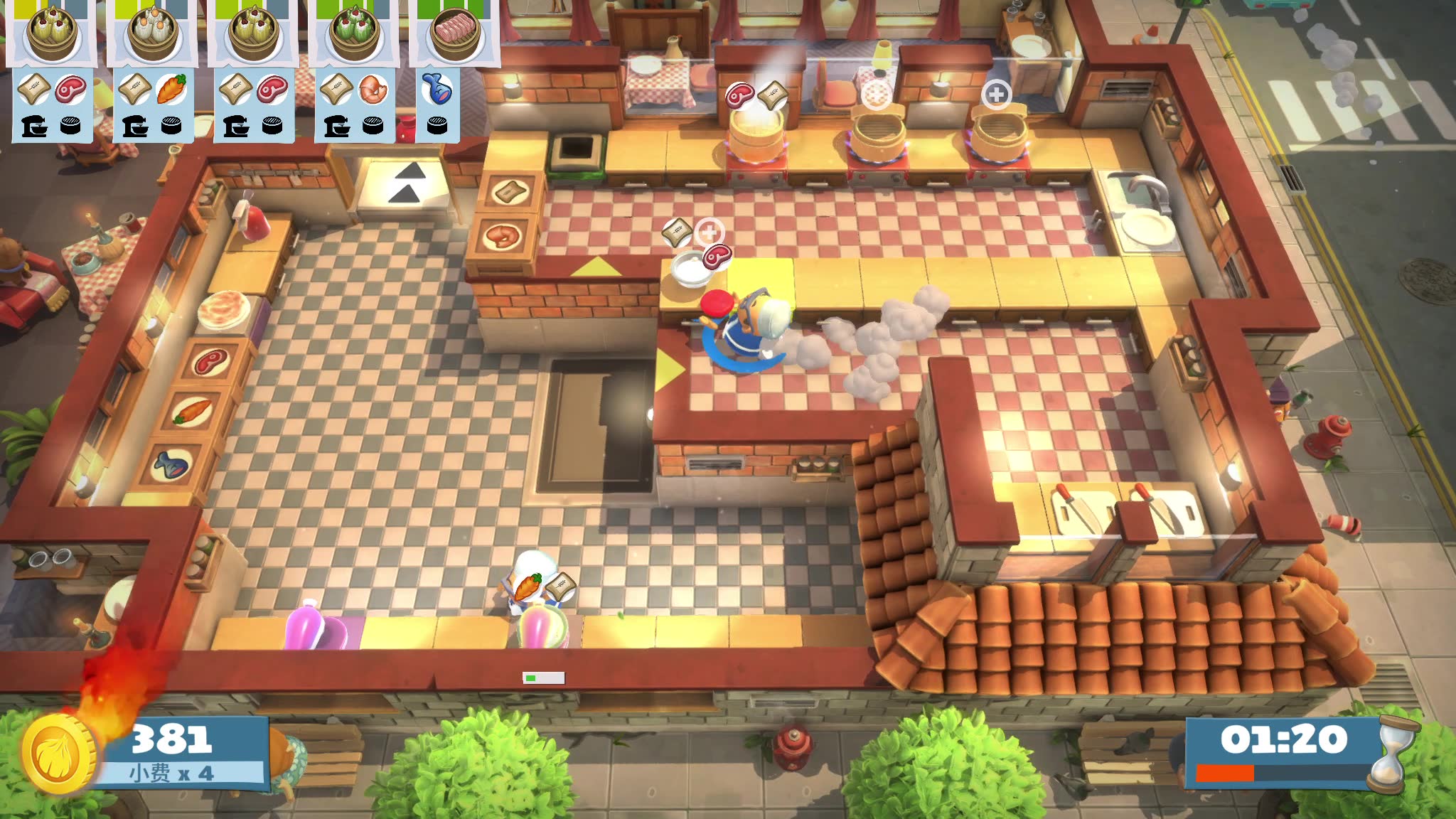 【胡闹厨房2】单人凯文3四星