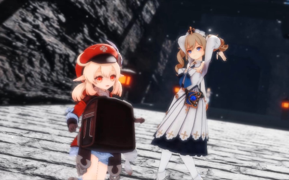 原神–芭芭拉可莉偶像养成计划如果琴团长外出提前回家天气冷了进来坐