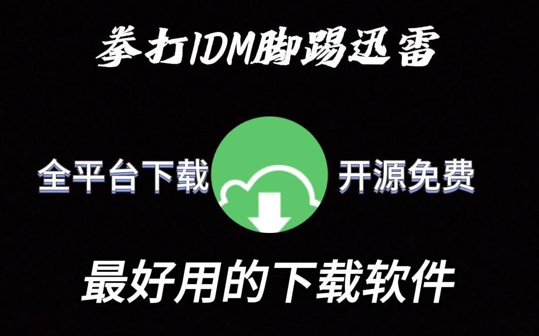 拳打IDM脚踢迅雷!全平台下载神器!哔哩哔哩bilibili