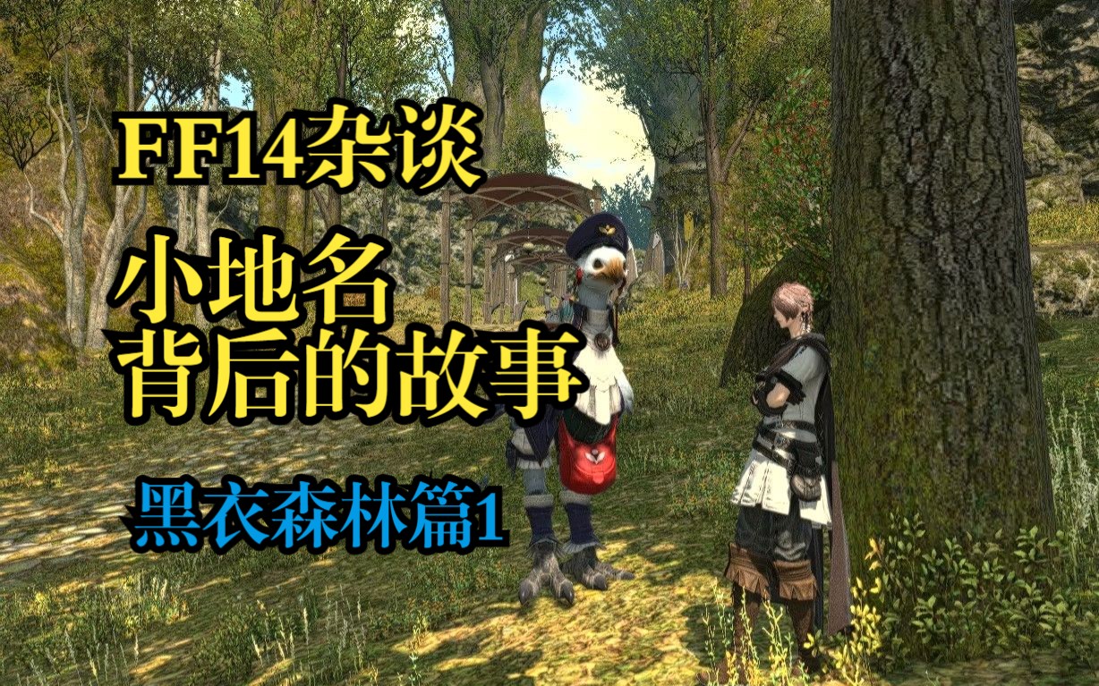 【ff14杂谈】小地名背后的故事——黑衣森林篇①最终幻想14游戏杂谈