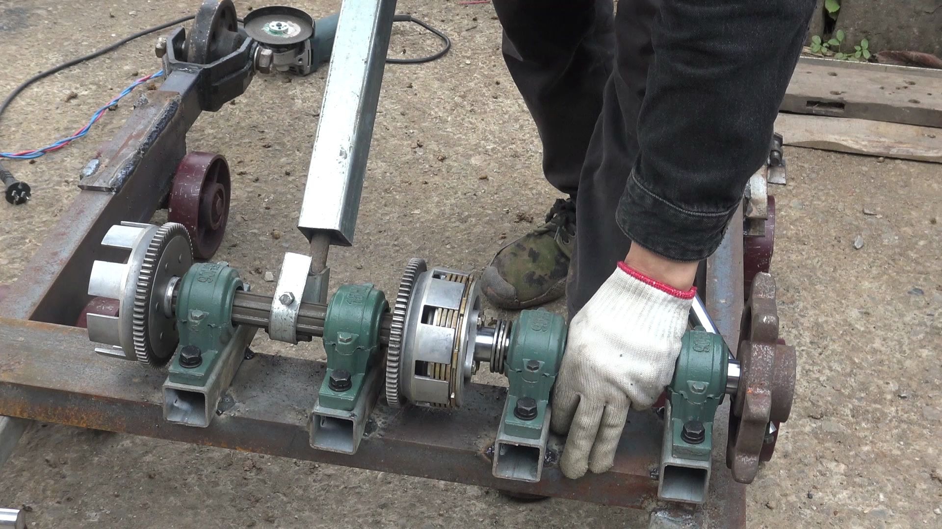 自制农用履带车4,测试离合器扭力