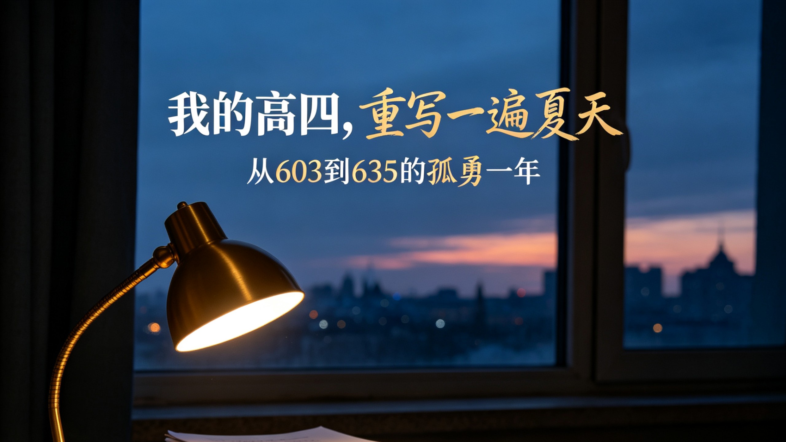 我的高四，重写一遍夏天