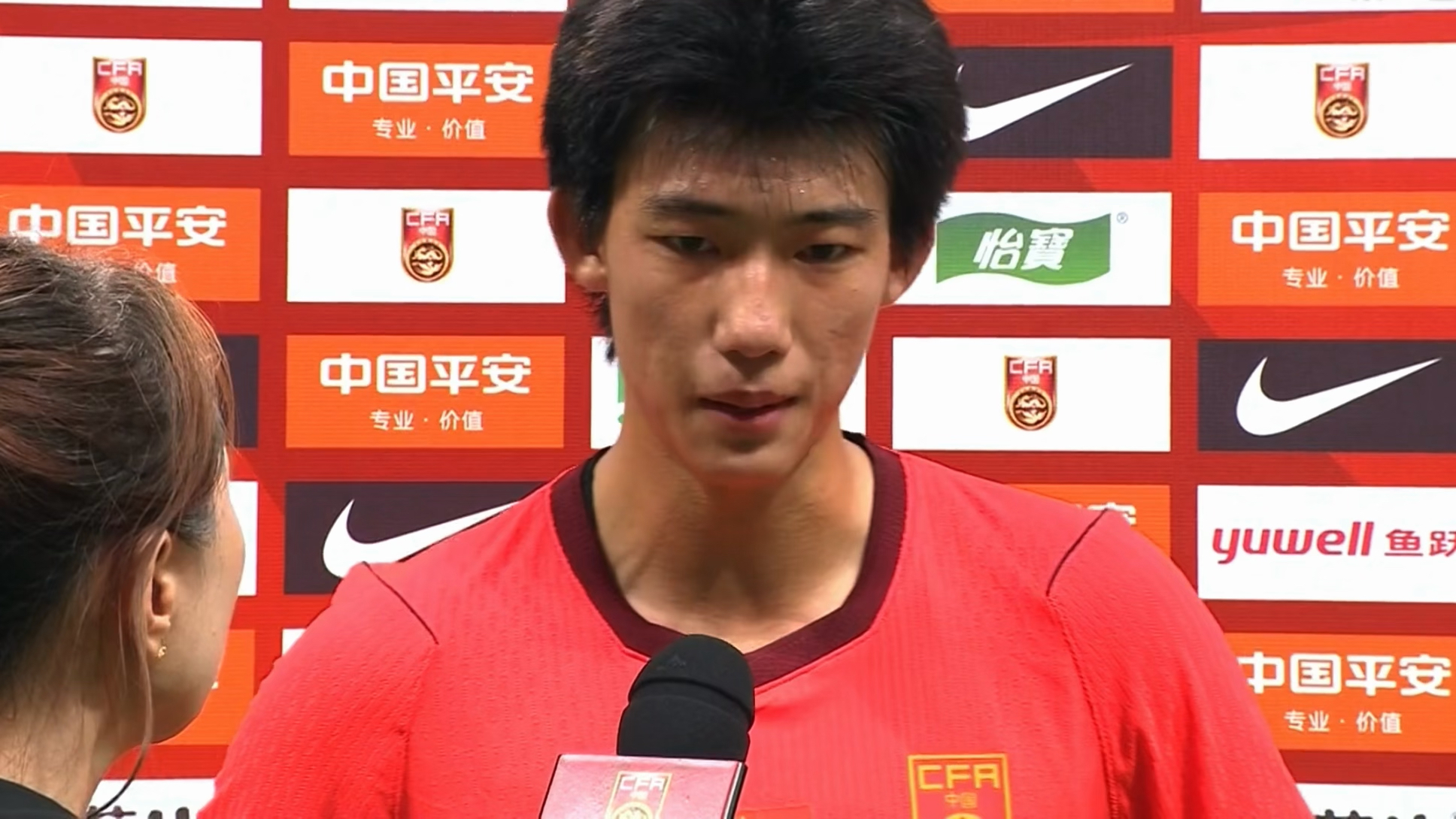 0-5惨败巴勒斯坦赛后赵松源接受采访：我们没有给对手足够的压力，让他们轻易地拿球做动作