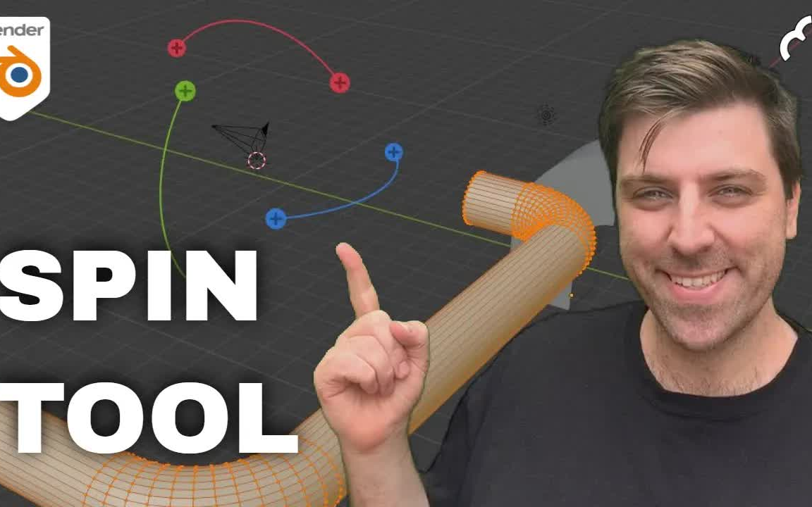 iblender中文版插件spintool旋绕工具教程blender插件教程
