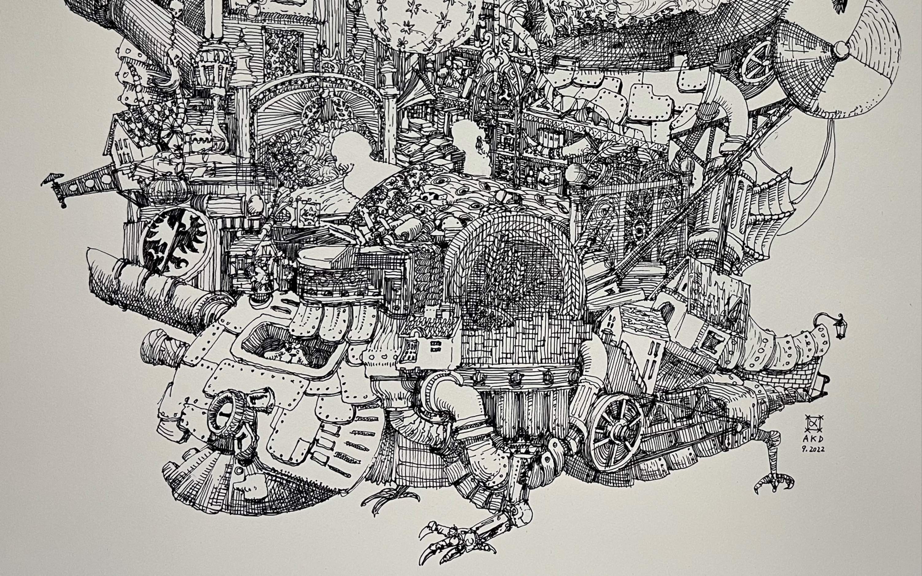 即兴画的移动城堡,找一找动画里的元素吧?