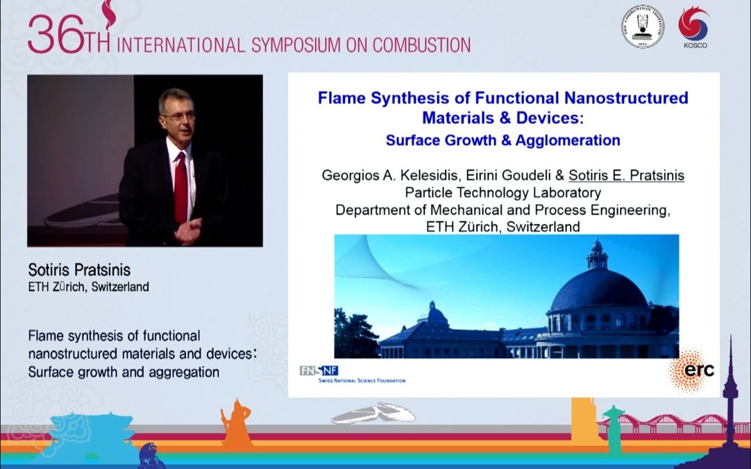 [图]第36届国际燃烧大会 -- Flame Synthesis of Functional Nanostructured Materials and Devices