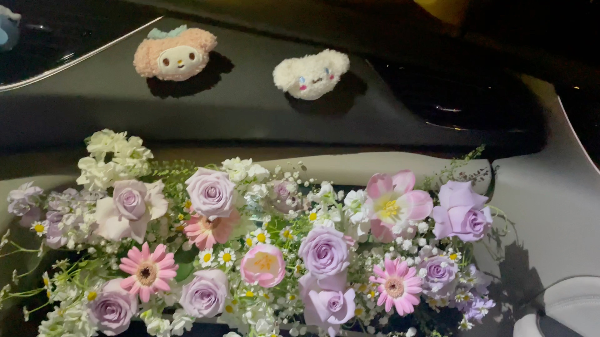 长满鲜花的副驾驶