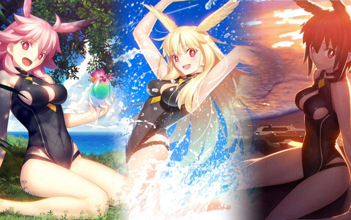 【fgo】 泳装瓦尔基里 试玩_哔哩哔哩bilibili