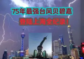 Video herunterladen: 东方明珠被吹歪？上海史上最强台风贝碧嘉，全网最完整登陆纪录！极端天气，安全第一！