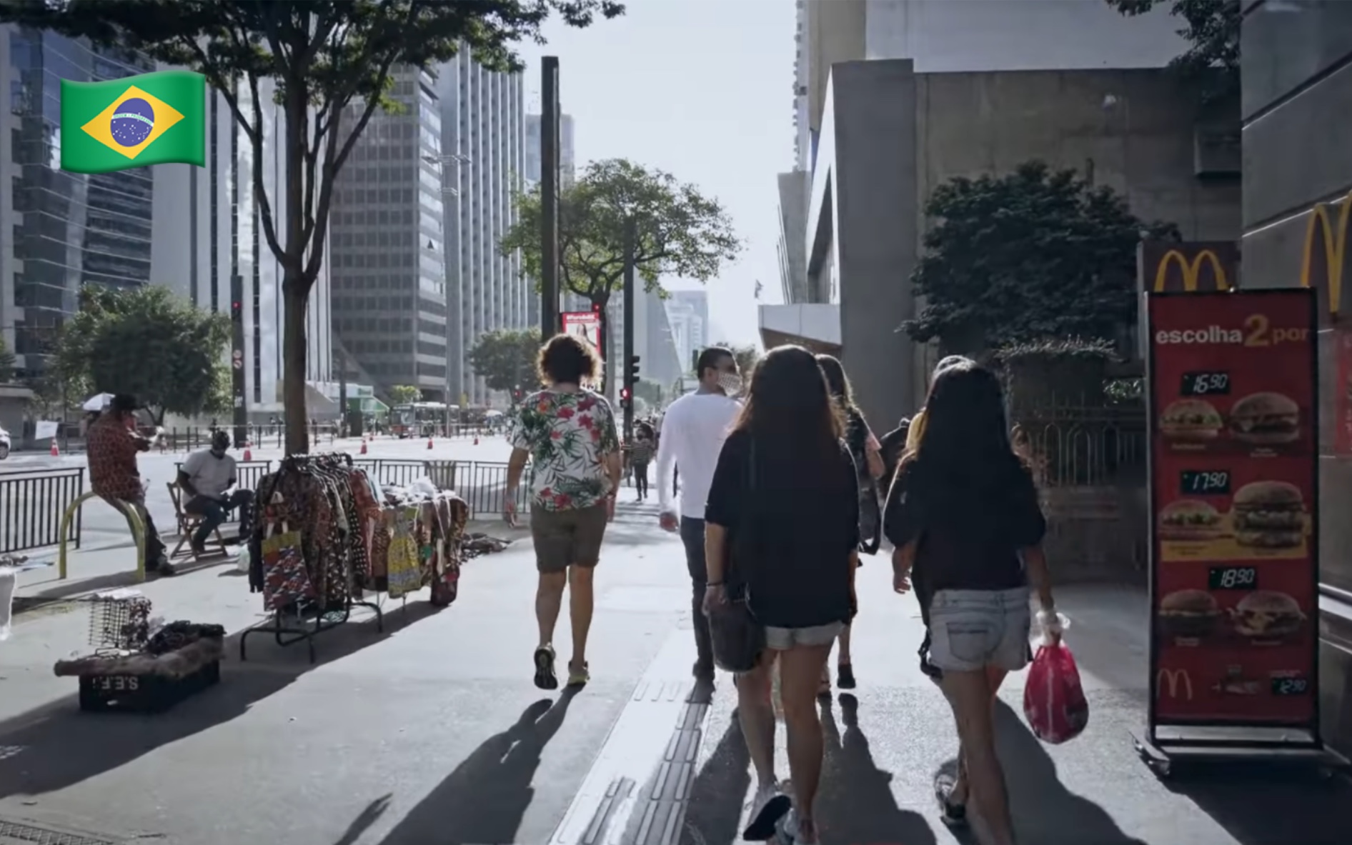 [图]【超清】漫步游巴西-圣保罗(Sao Paulo)｜巴西和南美洲最大的城市｜市中心街道徒步 2021.6