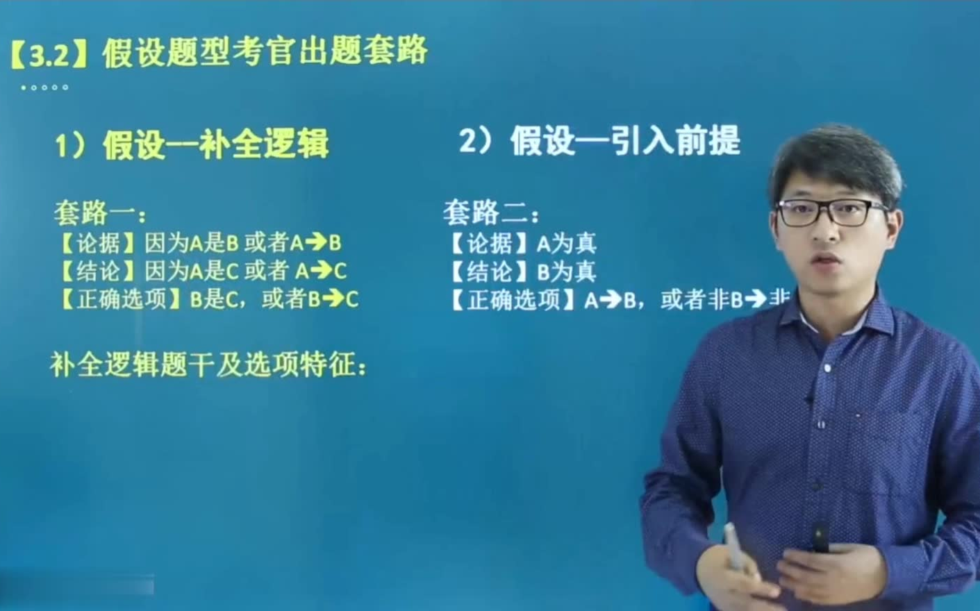 管理类联考逻辑假设题型考官出题考点讲解补全逻辑型假设 套路一(上)哔哩哔哩bilibili