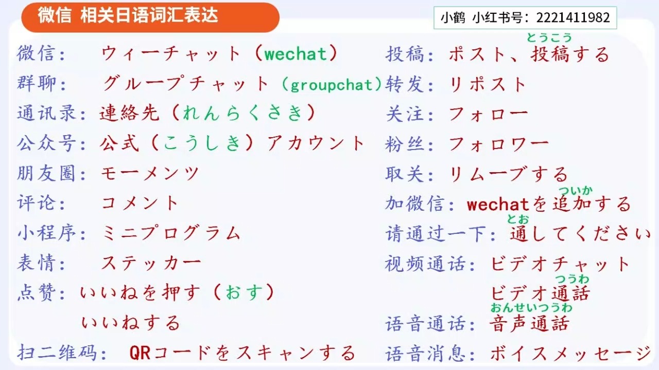 微信 相关日语表达哔哩哔哩bilibili