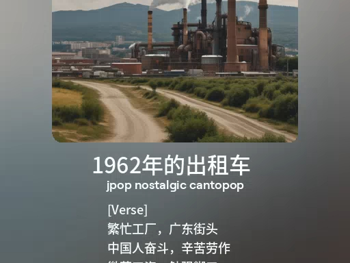 关于坎通背景的ai作曲《1962年的出租车》哔哩哔哩bilibili