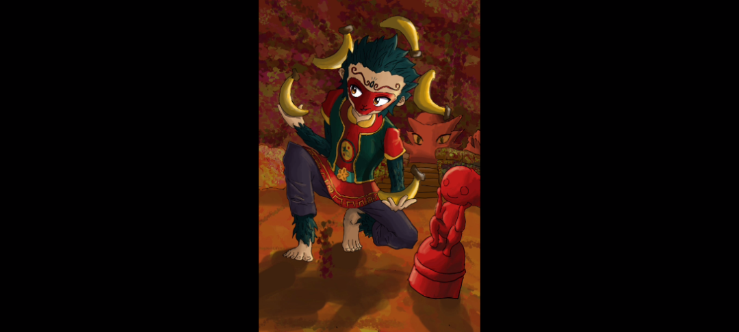 睡衣小英雄 二次元 石小猴 绘画