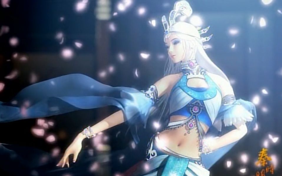 秦时美女系列二雪女吹笛跳舞