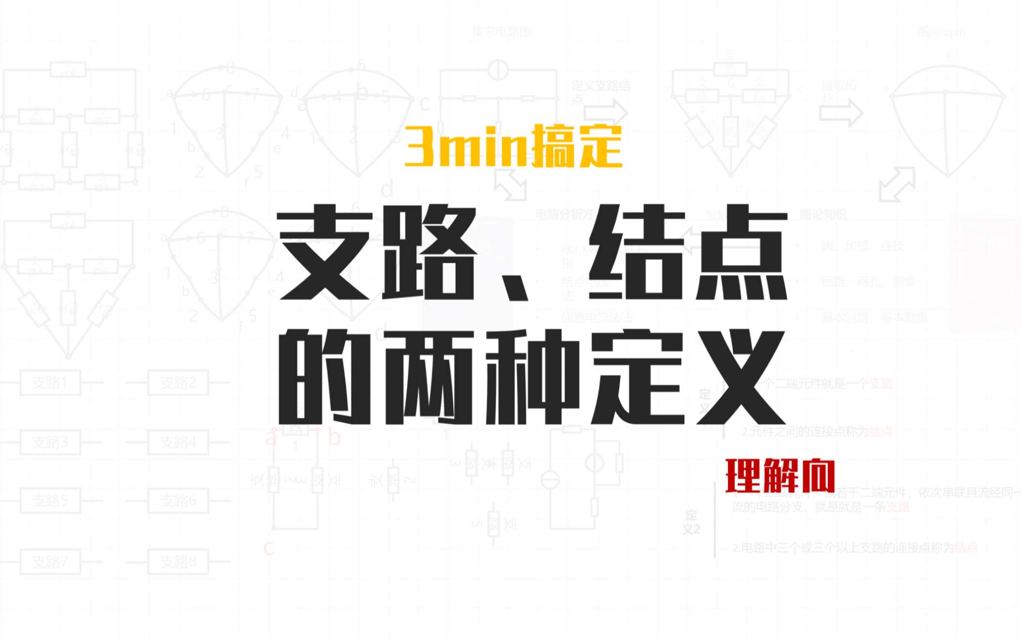 【理解向】3min搞懂支路、结点的两种定义哔哩哔哩bilibili