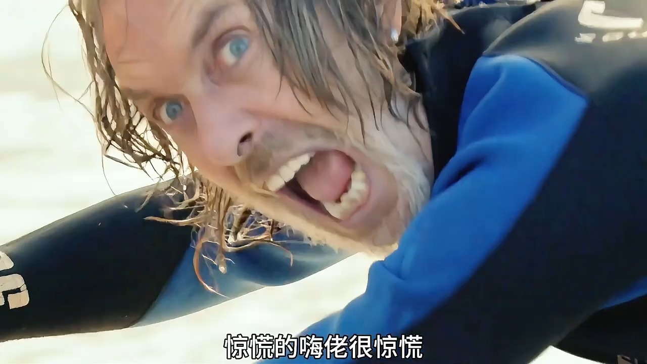 男人一人战胜鲨鱼,谁料鲨鱼变异成六头鲨