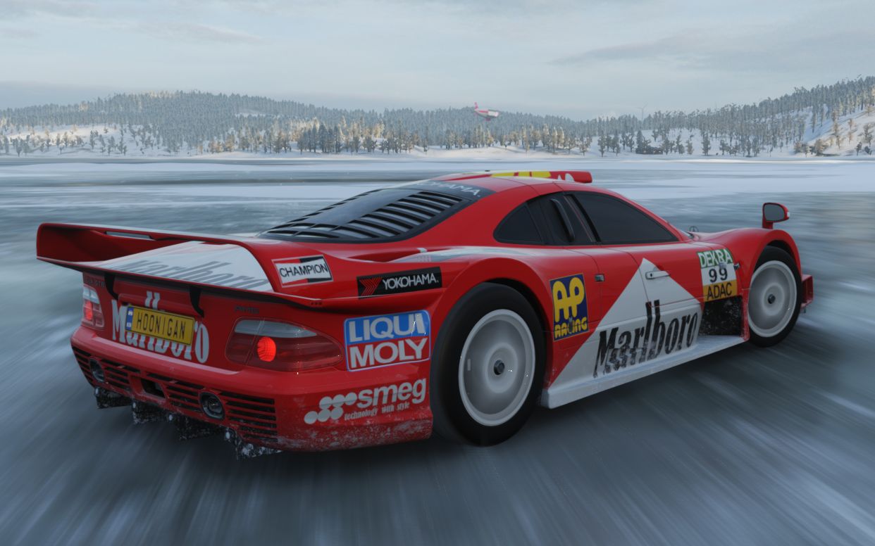 【极限竞速地平线4】冬日锦标赛分赛事录像 奔驰amg clk gtr_哔哩哔哩