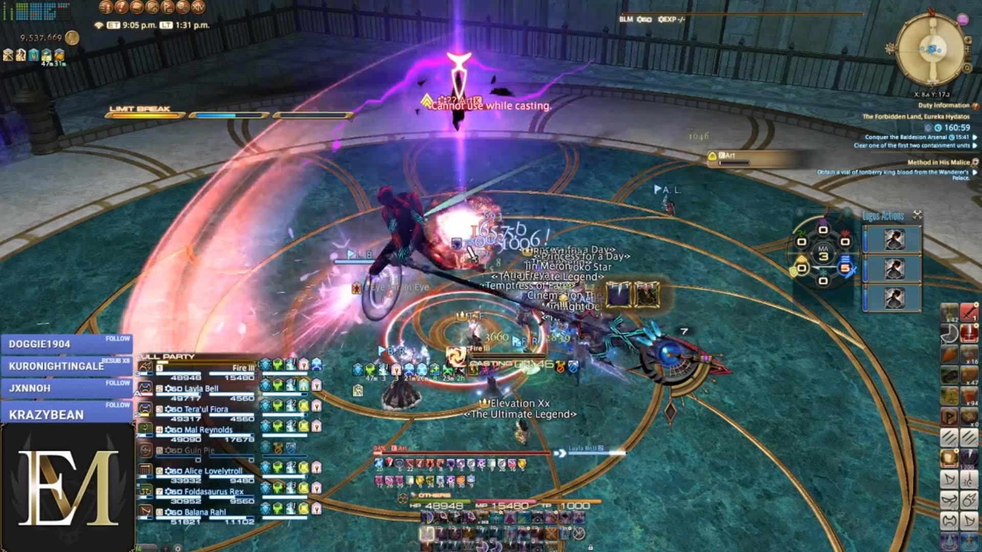 ff14ulk水岛56人高难副本boss录播e团黑魔