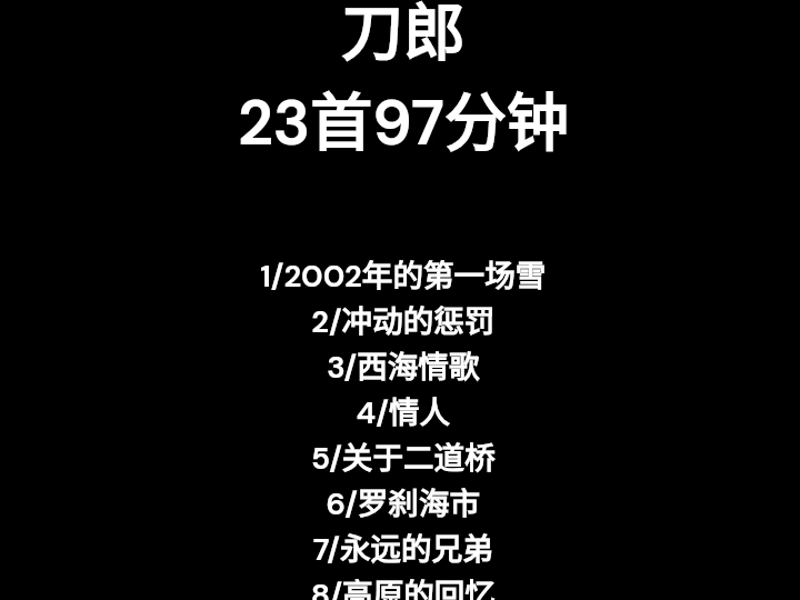 [图]180步频跑步 中文流行歌曲（5）刀郎