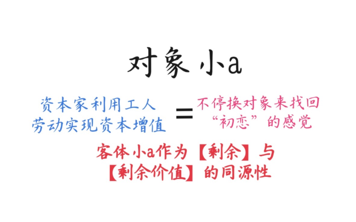 【拉康带读】介绍性辞典O对象(客体)小a哔哩哔哩bilibili