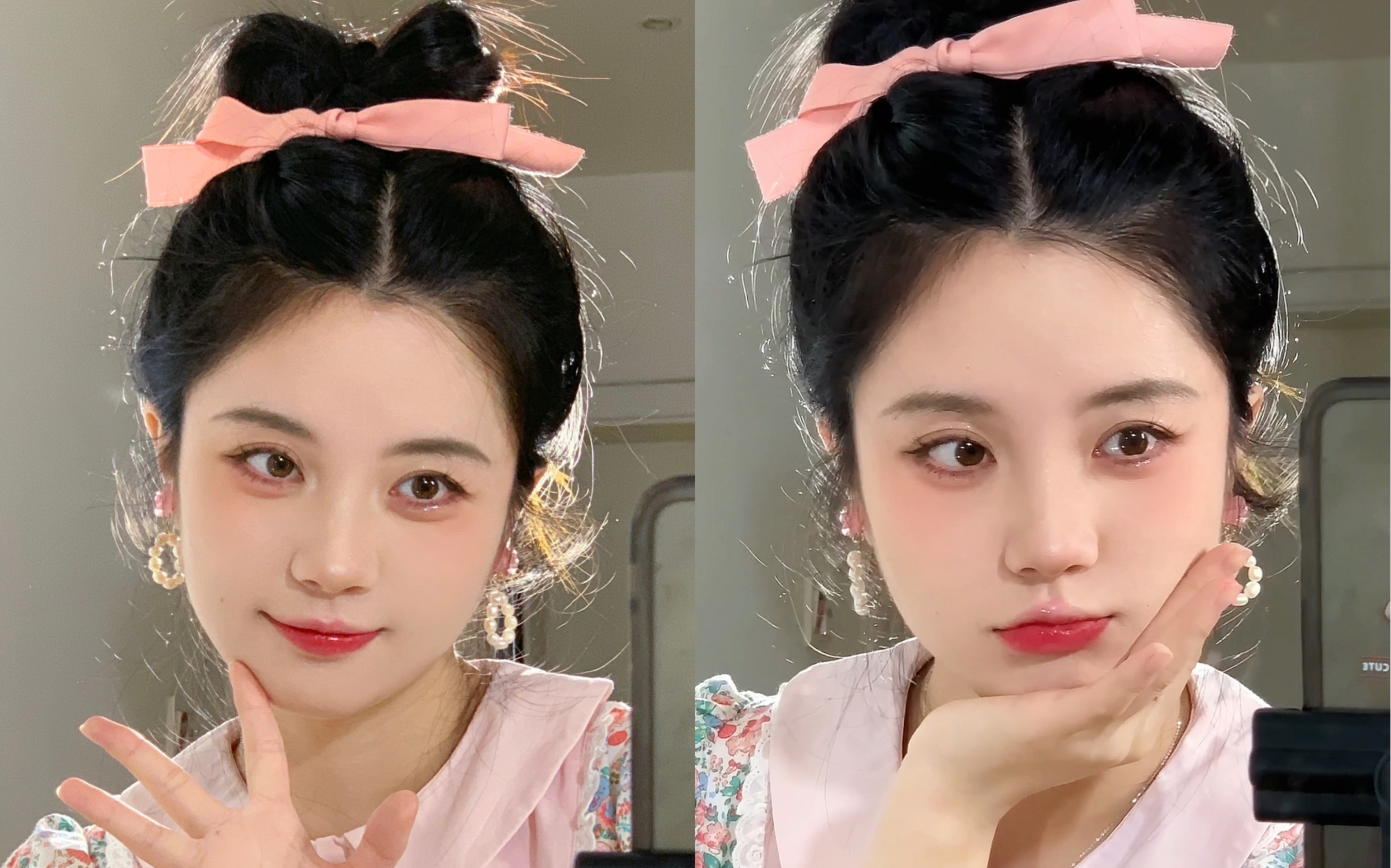 圆脸妆容 | 来自兔子小姐的心动发送,请查收 | 妆容教程