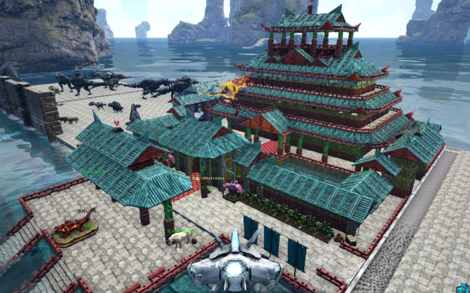 [图]【方舟建筑】中式古风观海小筑 建筑全过程（无MOD）纯净版