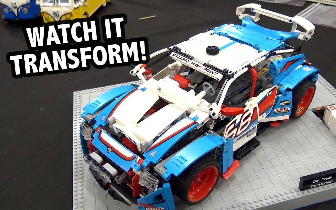 乐高moc作品变形金刚拉力赛车变形机器人