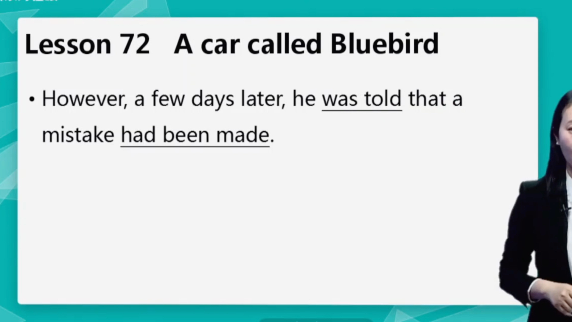 【新概念英语第二册】ep72.lesson72 a car called bluebird