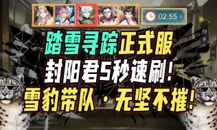 Download Video: 【阴阳师/踏雪寻踪】正式服满BUFF·5秒速刷爬塔！雪豹带队无坚不摧！