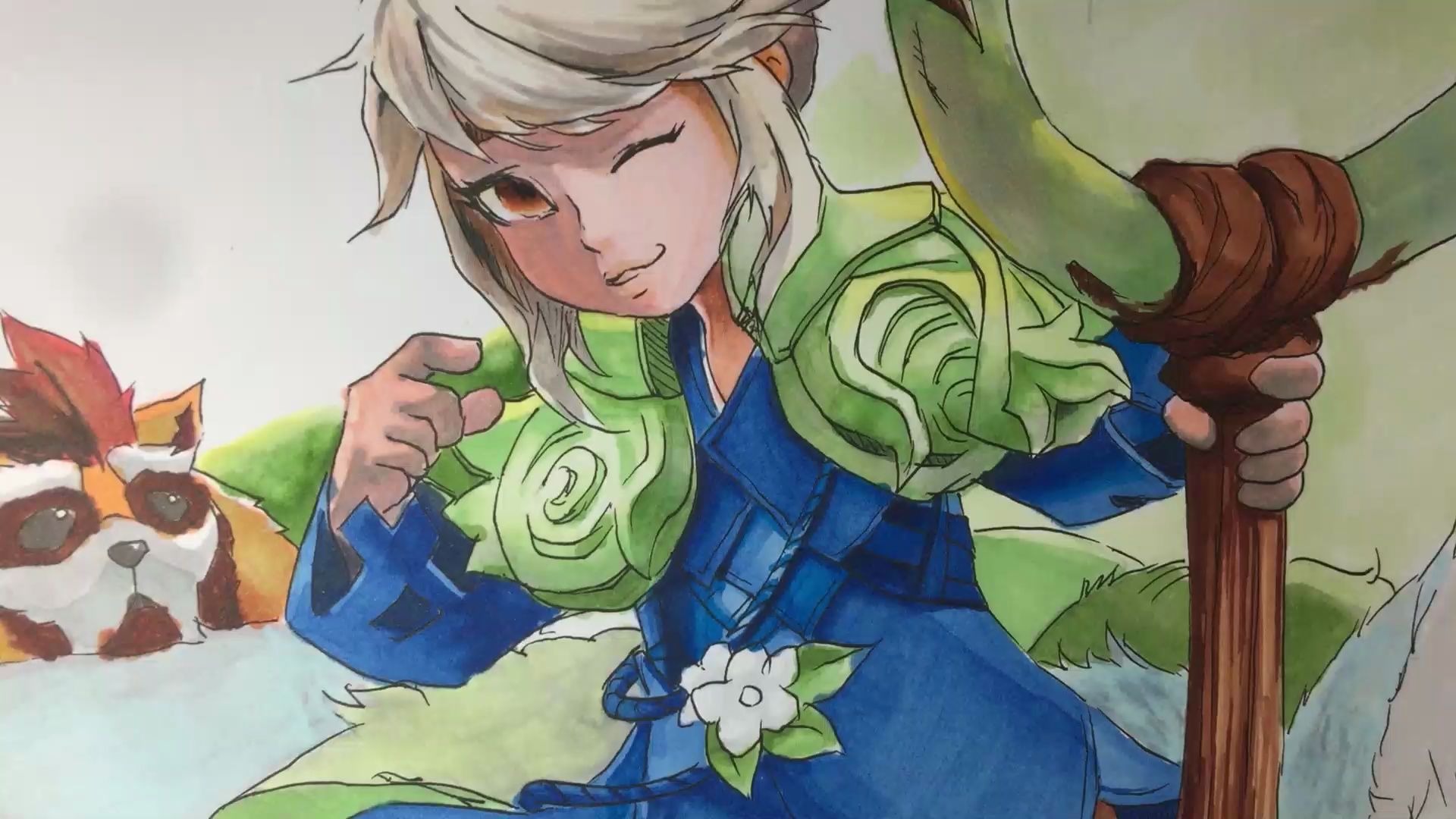 【马克笔】王者阿古朵上色_哔哩哔哩 (゜-゜)つロ 干杯~-bilibili