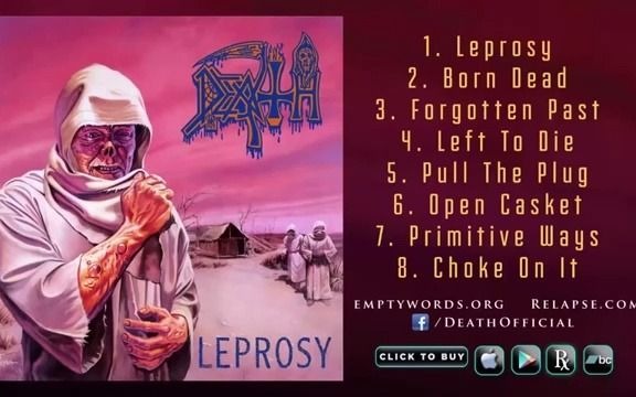 DEATH  Leprosy Reissue Full Album哔哩哔哩bilibili