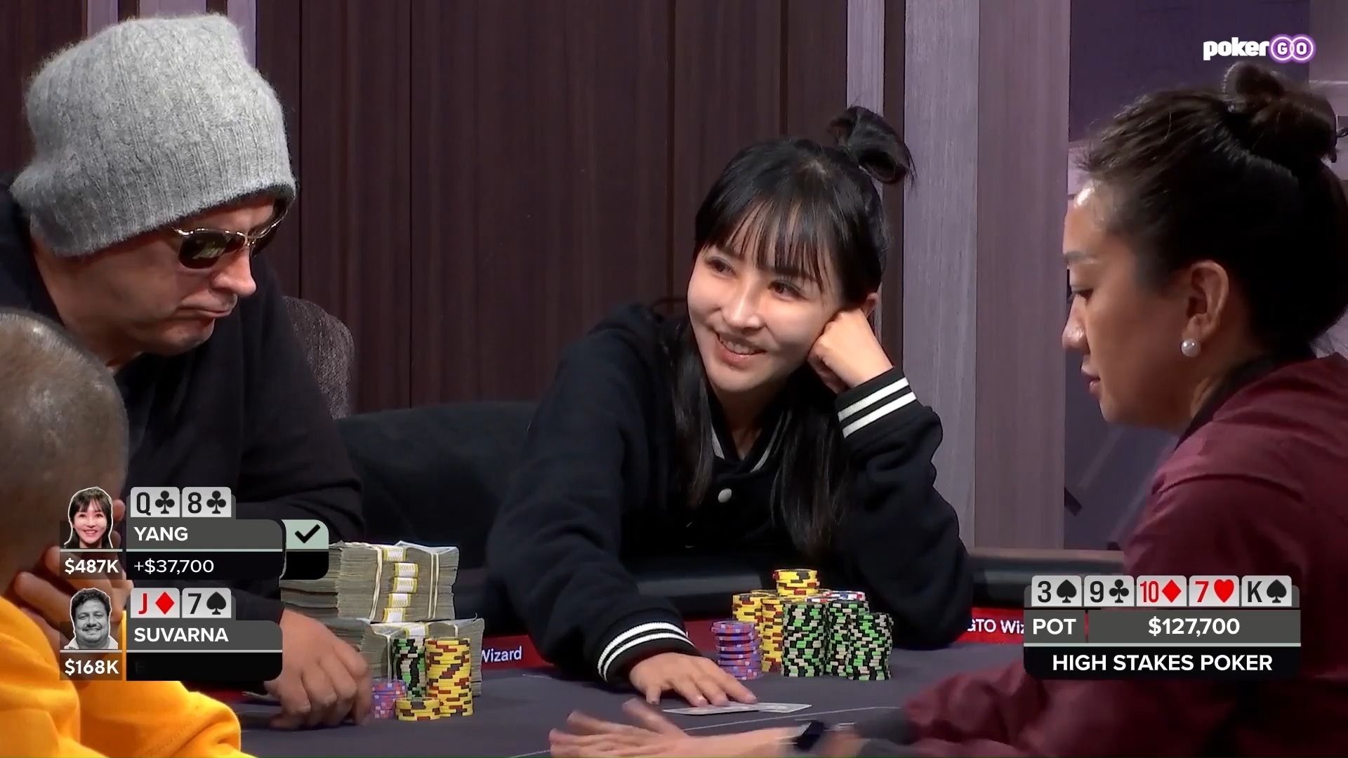 【大鹏德州扑克】诚信德州,不中就偷!华人美女vivian!